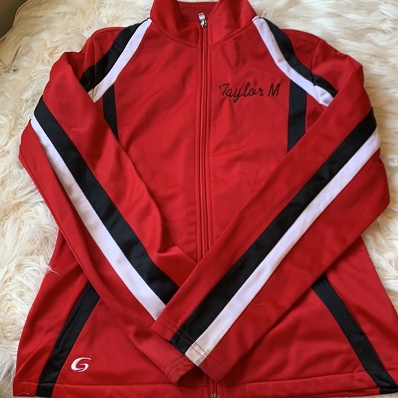Embellished Track Suit in Red, Black, White and Gold Size Small - Picture 5 of 12